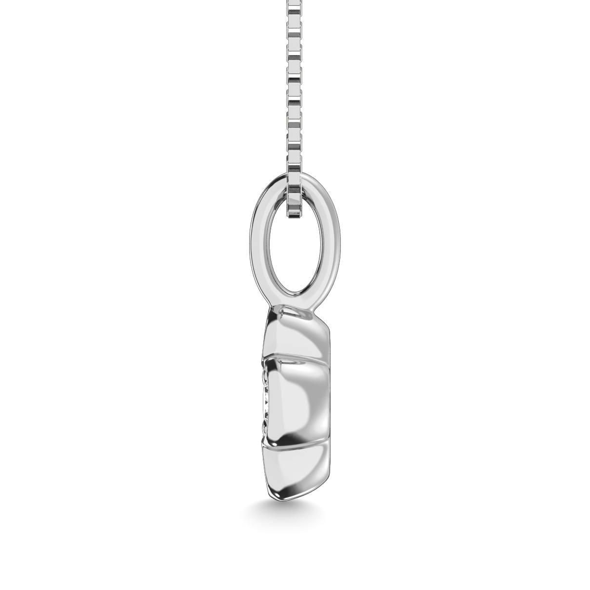 Diamond 1/5 Ct.tw Clover Pendant in 14K White Gold