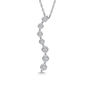 Diamond 1/10 Ct.Tw. Fashion Pendant in 10K White Gold