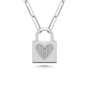 Diamond 1/10 Ct.Tw. Fashion Pendant in 925 Silver