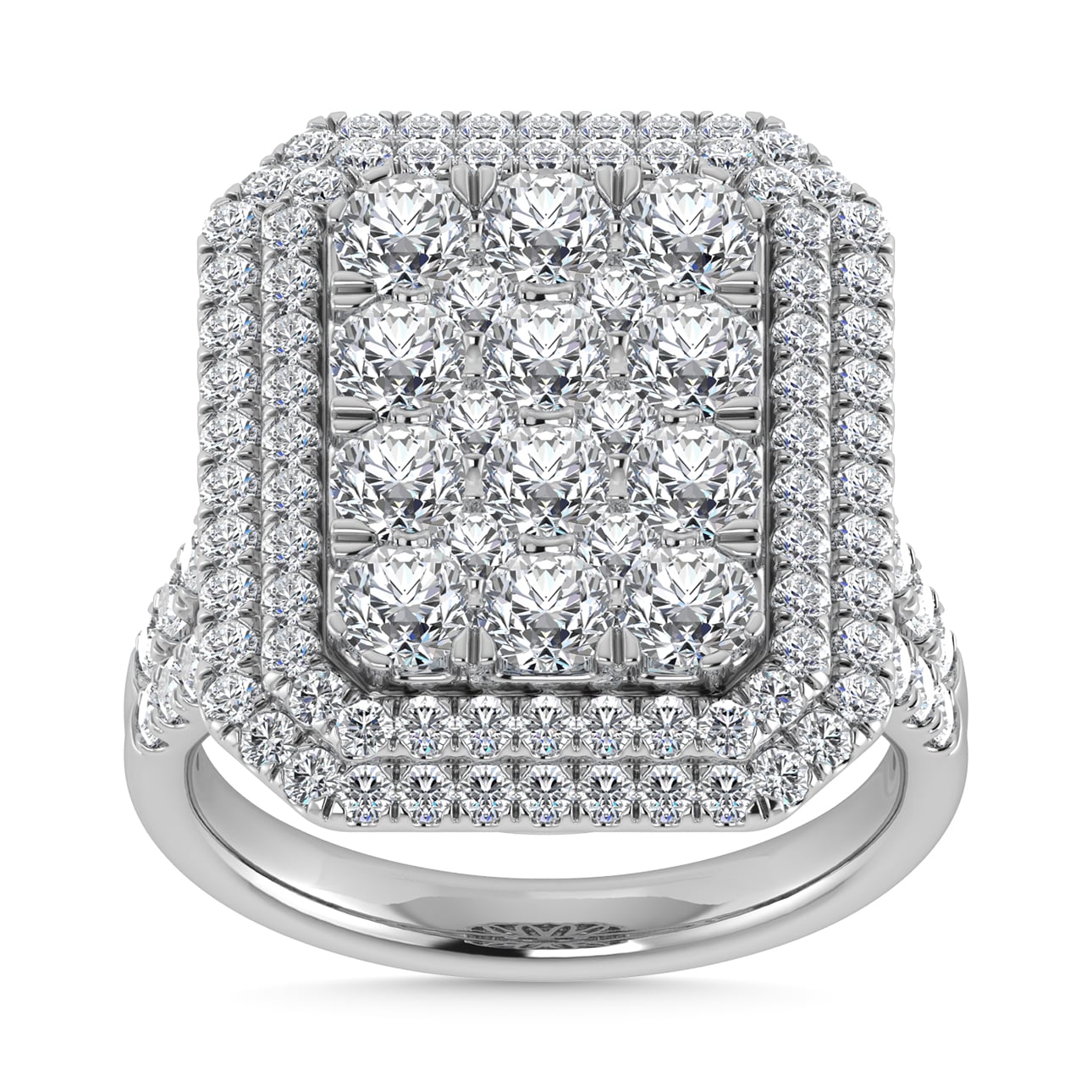 Diamond 3 Ct.Tw. Engagement Ring in 14K White Gold