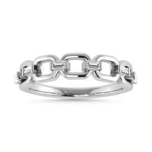 Diamond 1/8 Ct.Tw. Fashion Ring in 10K White Gold