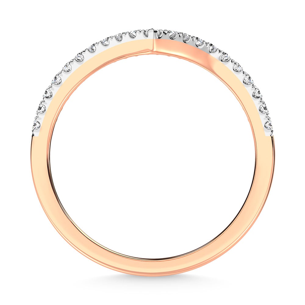 14K Rose Gold Diamond 1/4 Ct.Tw. Stack Band