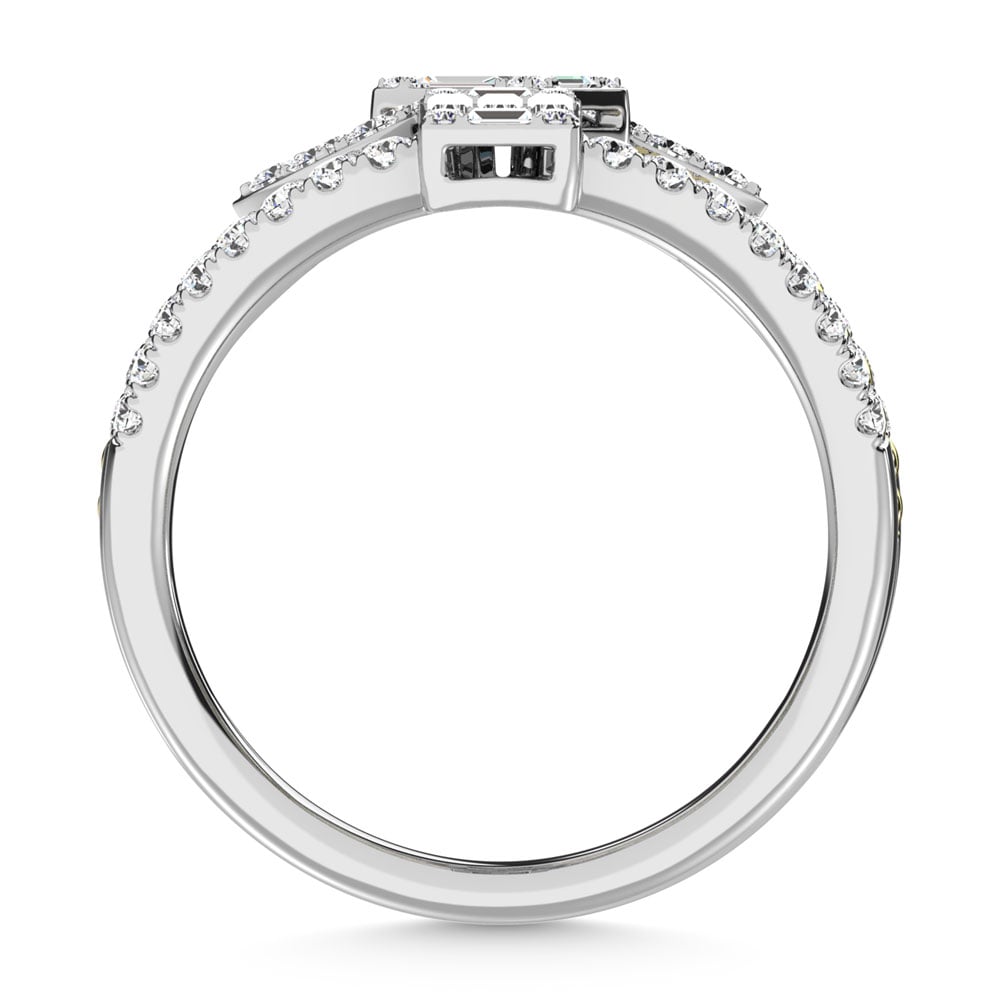14K Two Tone Diamond 1 Ct.Tw. Fashion Ring