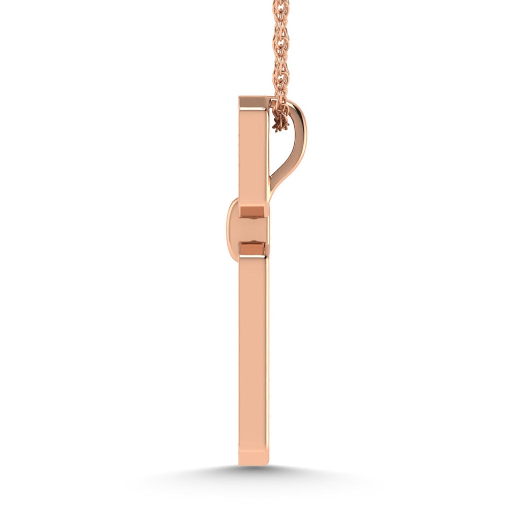 14K Rose Gold 1/5 Ct.Tw. Diamond Fashion Pendant