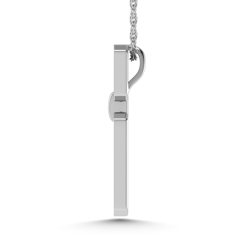 14K White Gold 1/5 Ct.Tw. Diamond Fashion Pendant