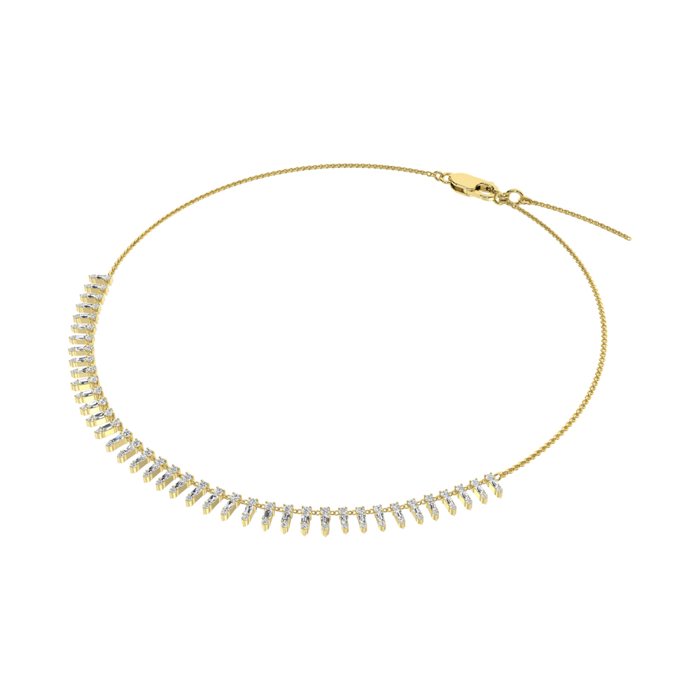 14K Yellow Gold Diamond 1 1/2 Ct.Tw. Fashion Necklace