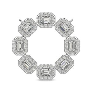 14K White Gold Diamond 1 1/2 Ct.Tw Fashion Necklace