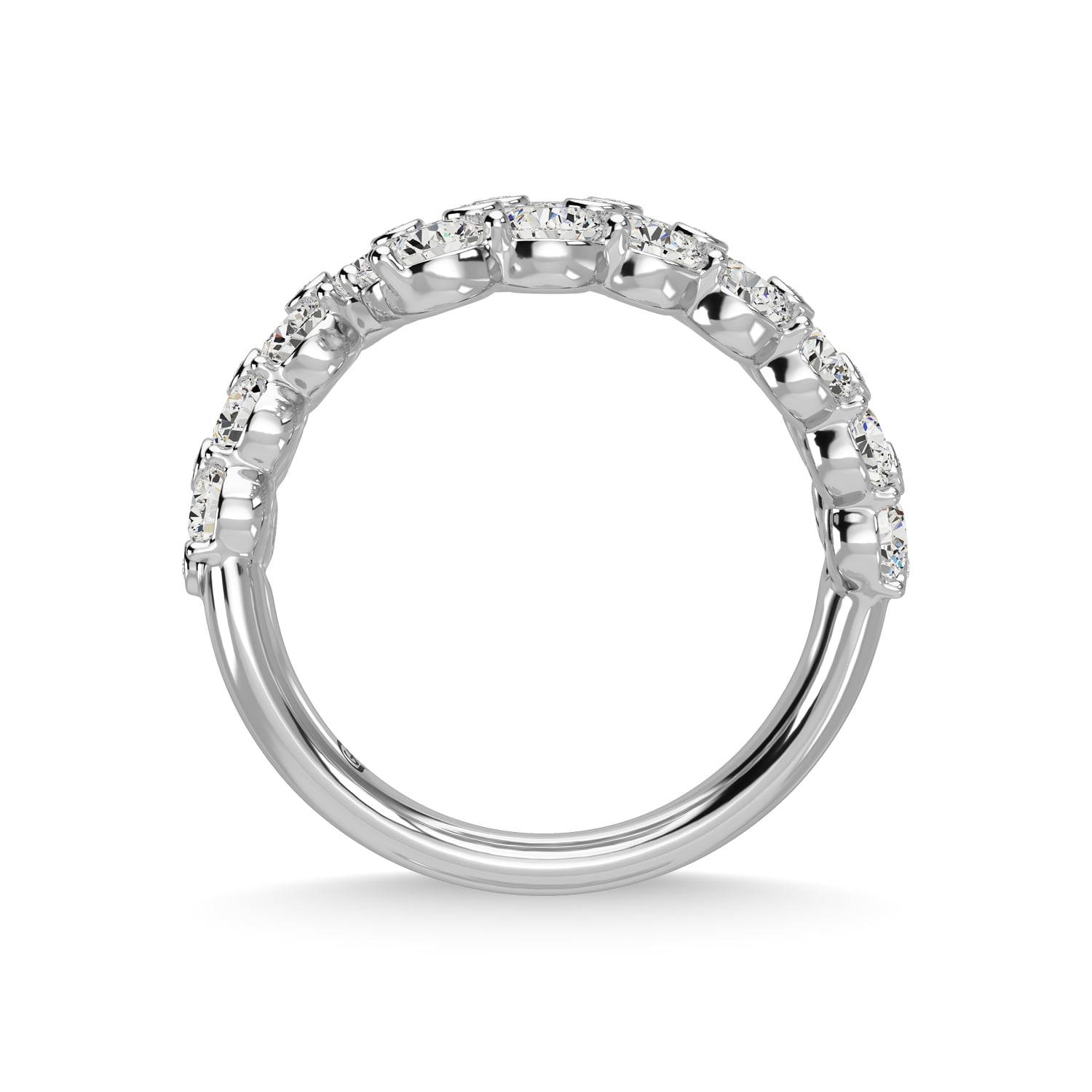 14K White Gold Diamond 3 1/2 Ct.Tw. Fashion Ring