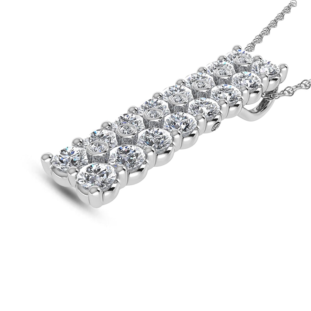 14K White Gold Diamond 1 5/8 Ct.Tw. Fashion Pendant