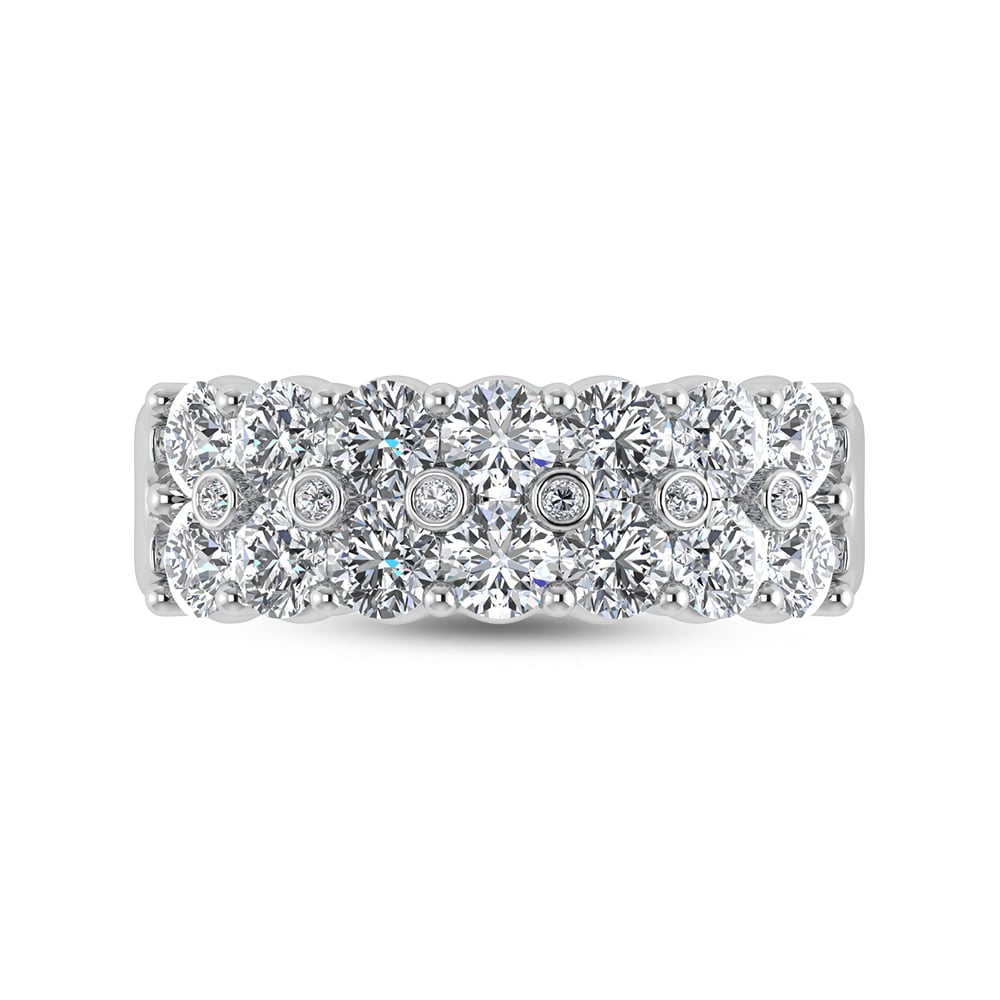 14K White Gold Diamond 1 3/8 Ct.Tw. Fashion Ring