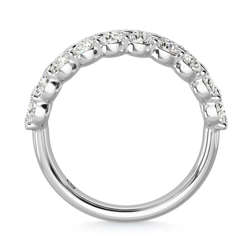 14K White Gold Diamond 2 Ct.Tw. Ladies Fashion Band