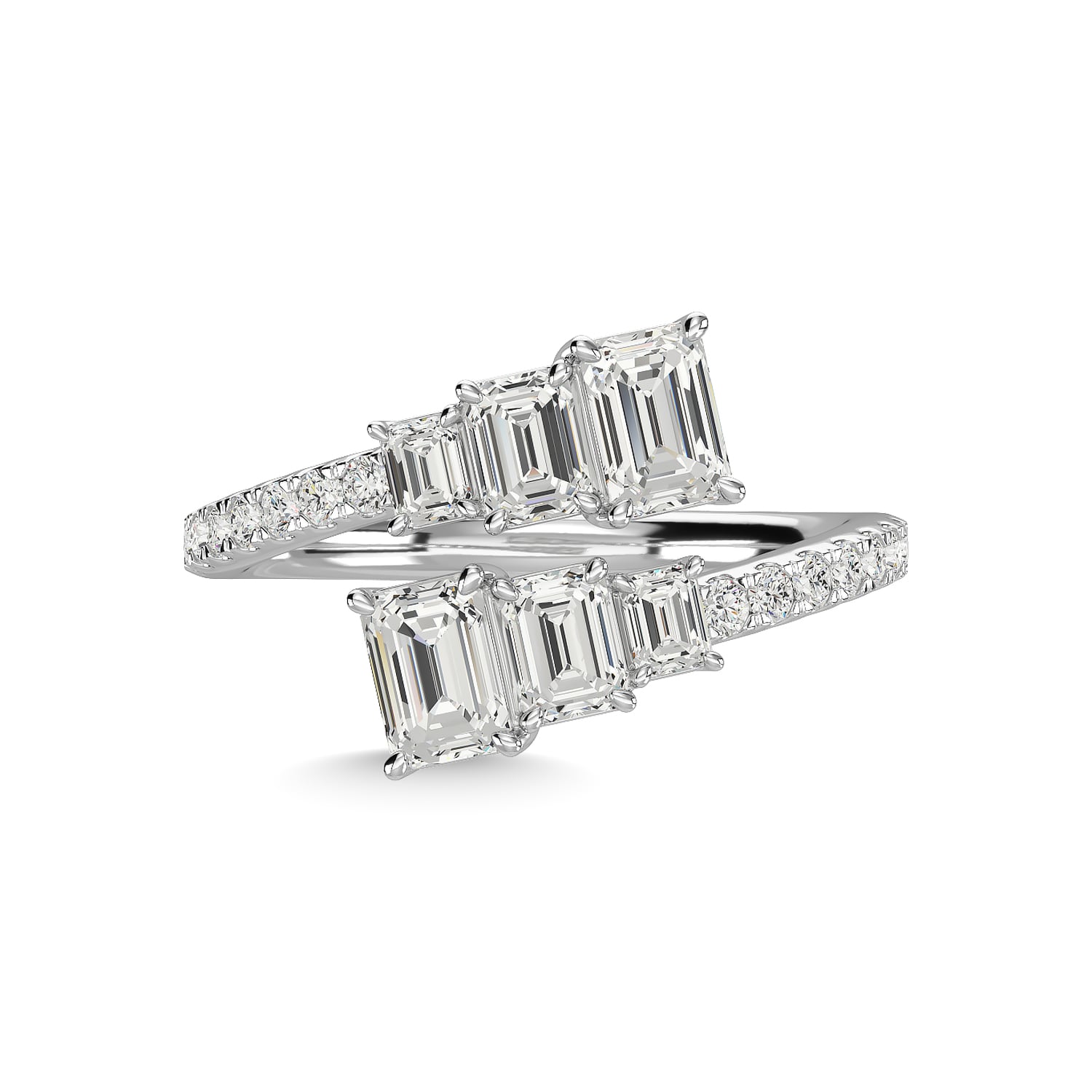 14K White Gold Diamond 1 7/8 Ct.Tw. Fashion Ring