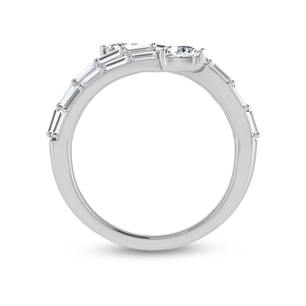 14K White Gold Diamond 7/8 Ct.Tw. Fashion Ring