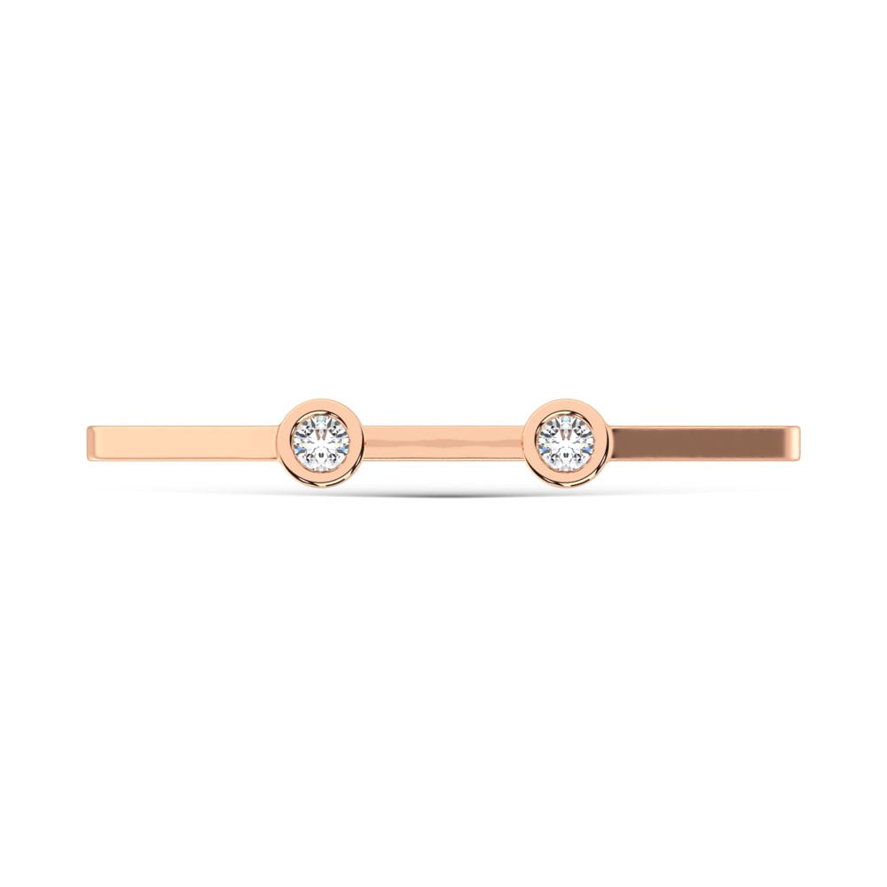 14K Rose Gold Diamond 1/20 Ct.Tw. Fashion Ring