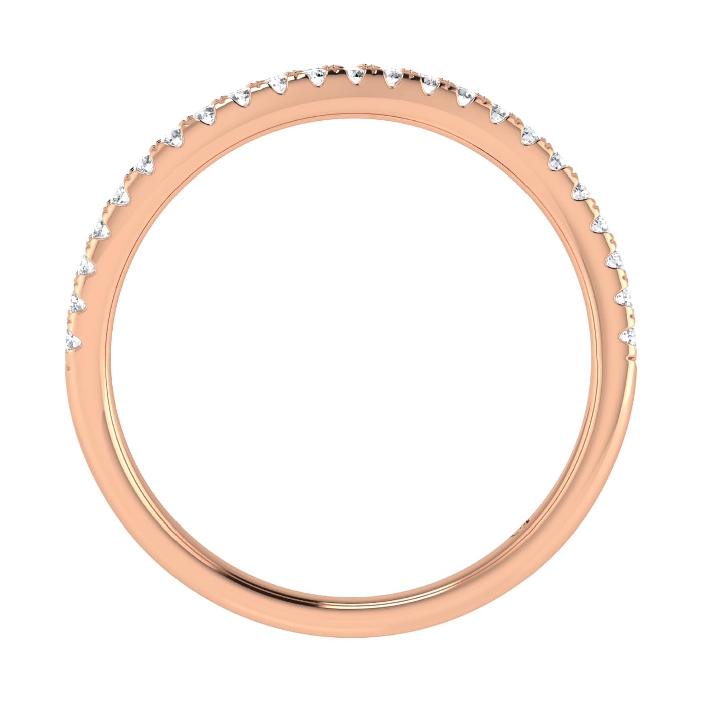 14K Rose Gold Lab Grown Diamond 3/8 Ct.Tw. Fashion Band
