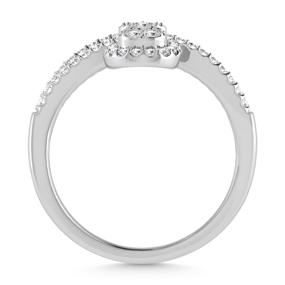 14K White Gold 1/2 Ct.Tw. Diamond Fashion Ring