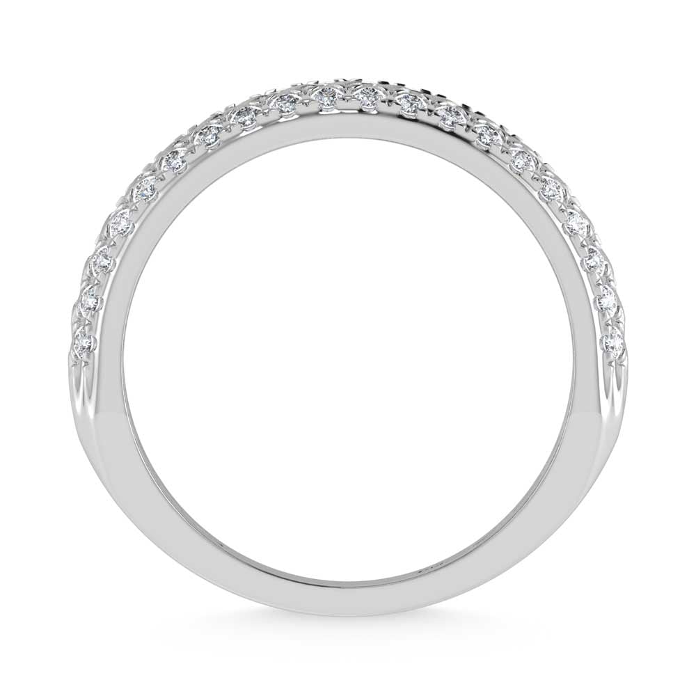 14K White Gold Diamond 1/2 Ct.Tw. Bypass Ring