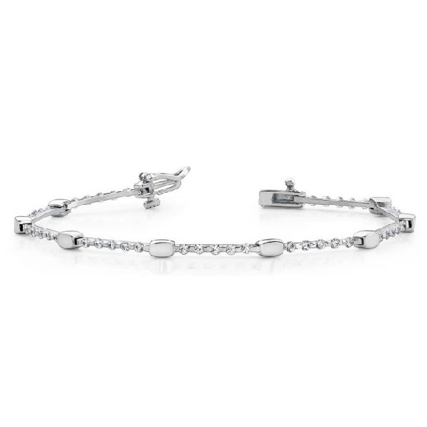 White Gold Designer Diamond Bracelet