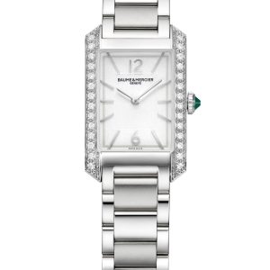 Baume et Mercier – Hampton 10631QUARTZ WATCH, DIAMOND-SET – 35 X 22 MM