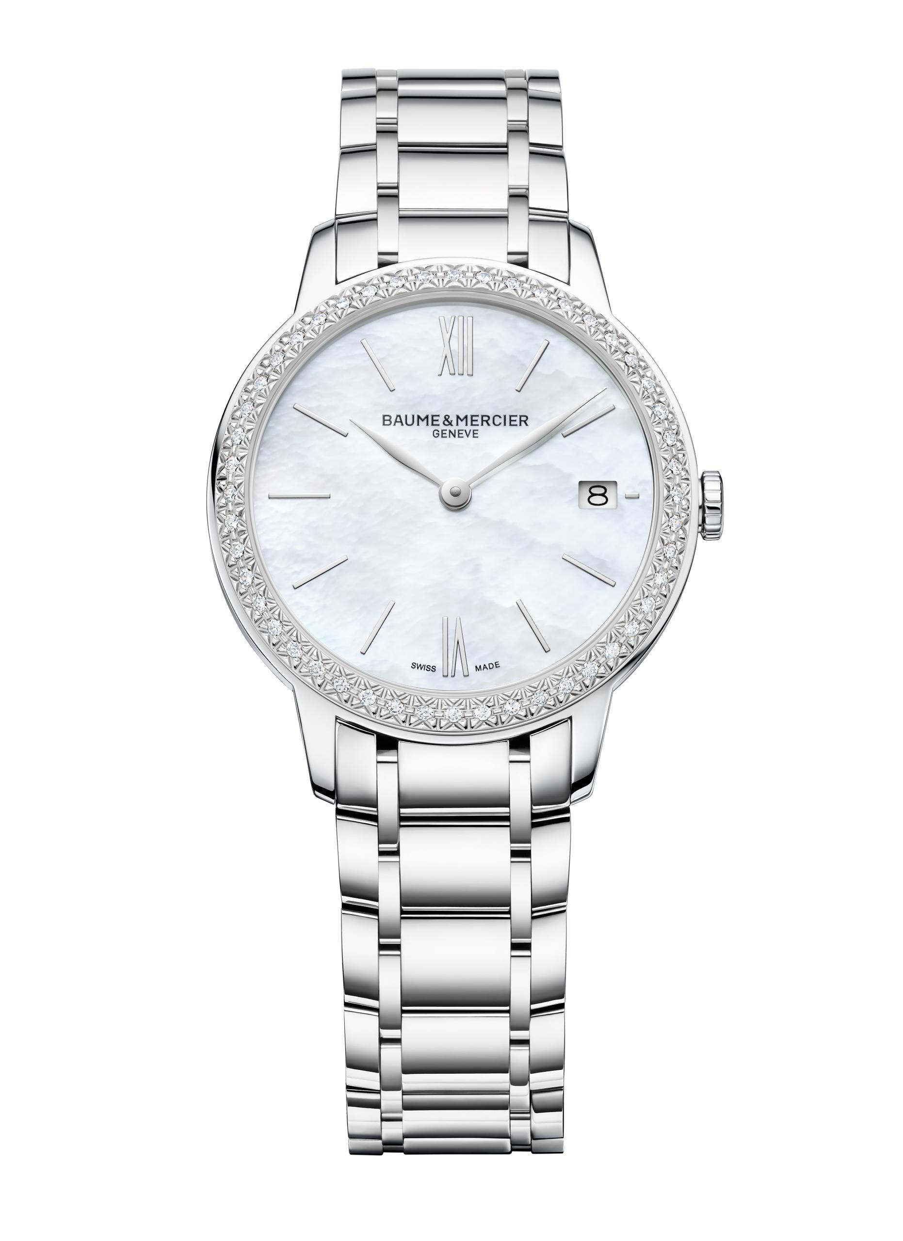 Baume et Mercier - Classima 10478QUARTZ WATCH, DATE DISPLAY, DIAMOND-SET - 31 MM