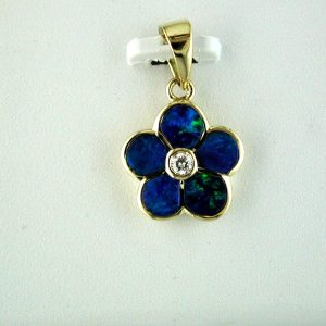 OPAL & DIAMOND PENDANT