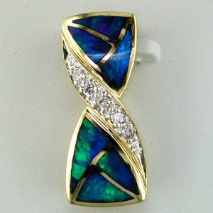 OPAL & DIAMOND PENDANT