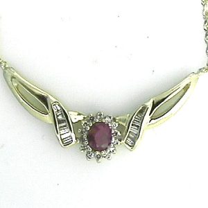 RUBY & DIAMOND NECKLACE
