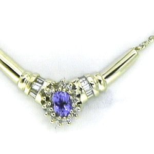 TANZANITE & DIAMOND NECKLACE
