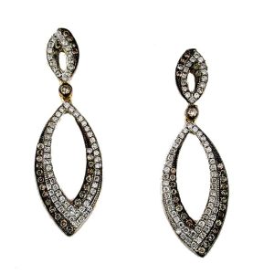 DIAMOND & MOCHA DIA EARRING