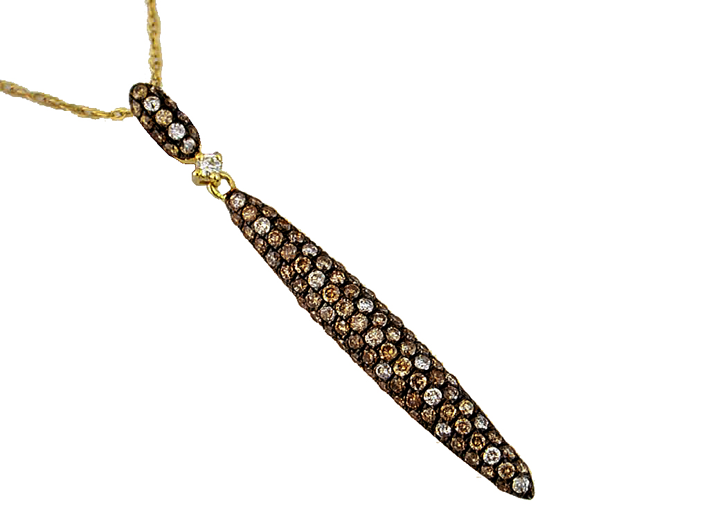 DIAMOND & MOCHA DIA PENDANT