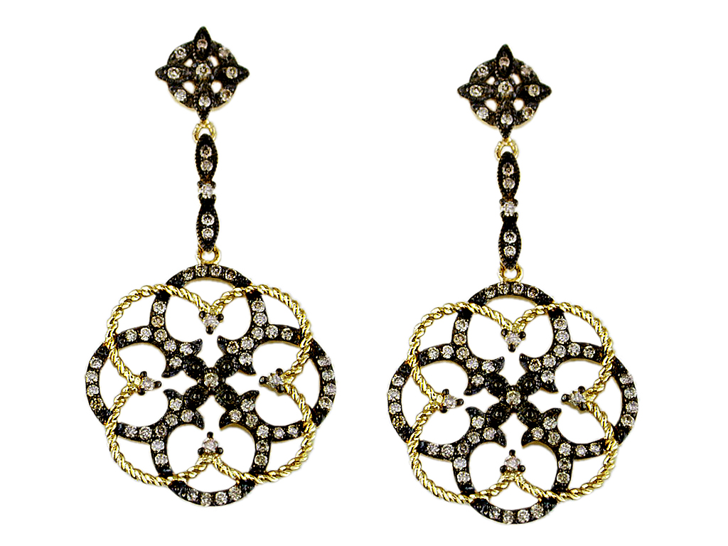 MOCHA DIAMOND EARRING