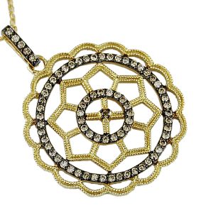 MOCHA DIAMOND PENDANT