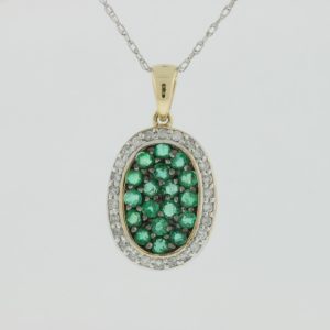 EMERALD & DIAMOND PENDANT