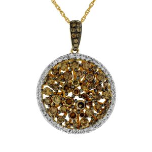 MOCHA DIAMOND & DIA PENDANT