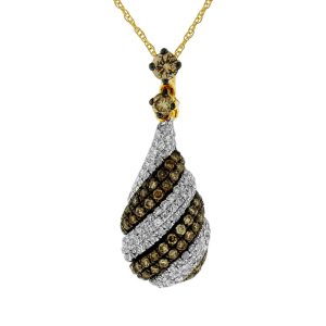 DIAMOND & MOCHA DIA PENDANT