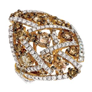 MOCHA DIAMOND & DIAMOND RING