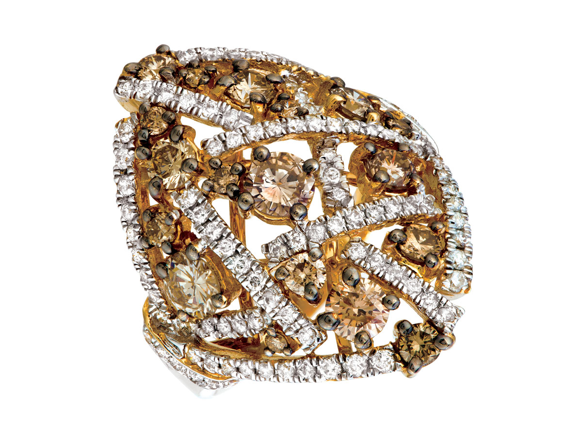 MOCHA DIAMOND & DIAMOND RING