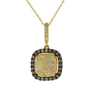 DIAMOPND & MOCHA DIA PENDANT