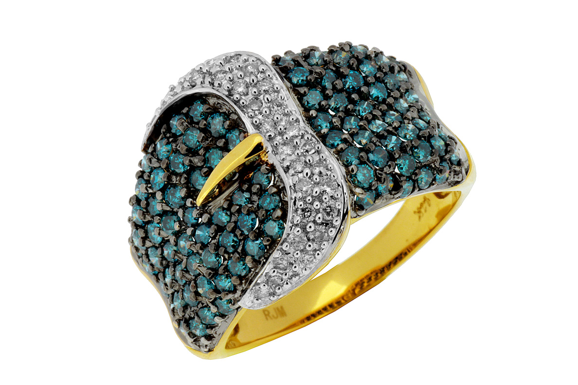 BLUE DIAMOND & DIAMOND RING