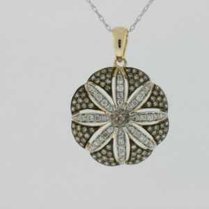 DIAMOND & MOCHA DIA PENDANT