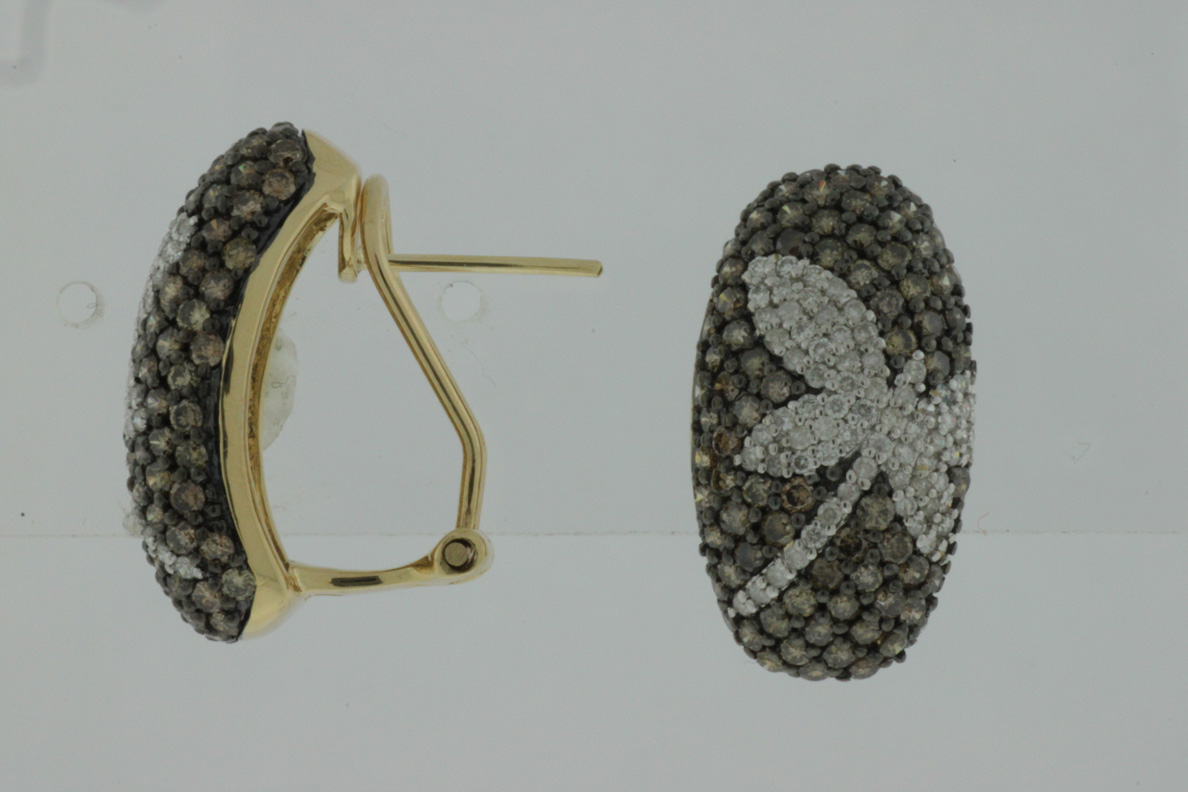 DIAMOND & MOCHA DIA EARRING