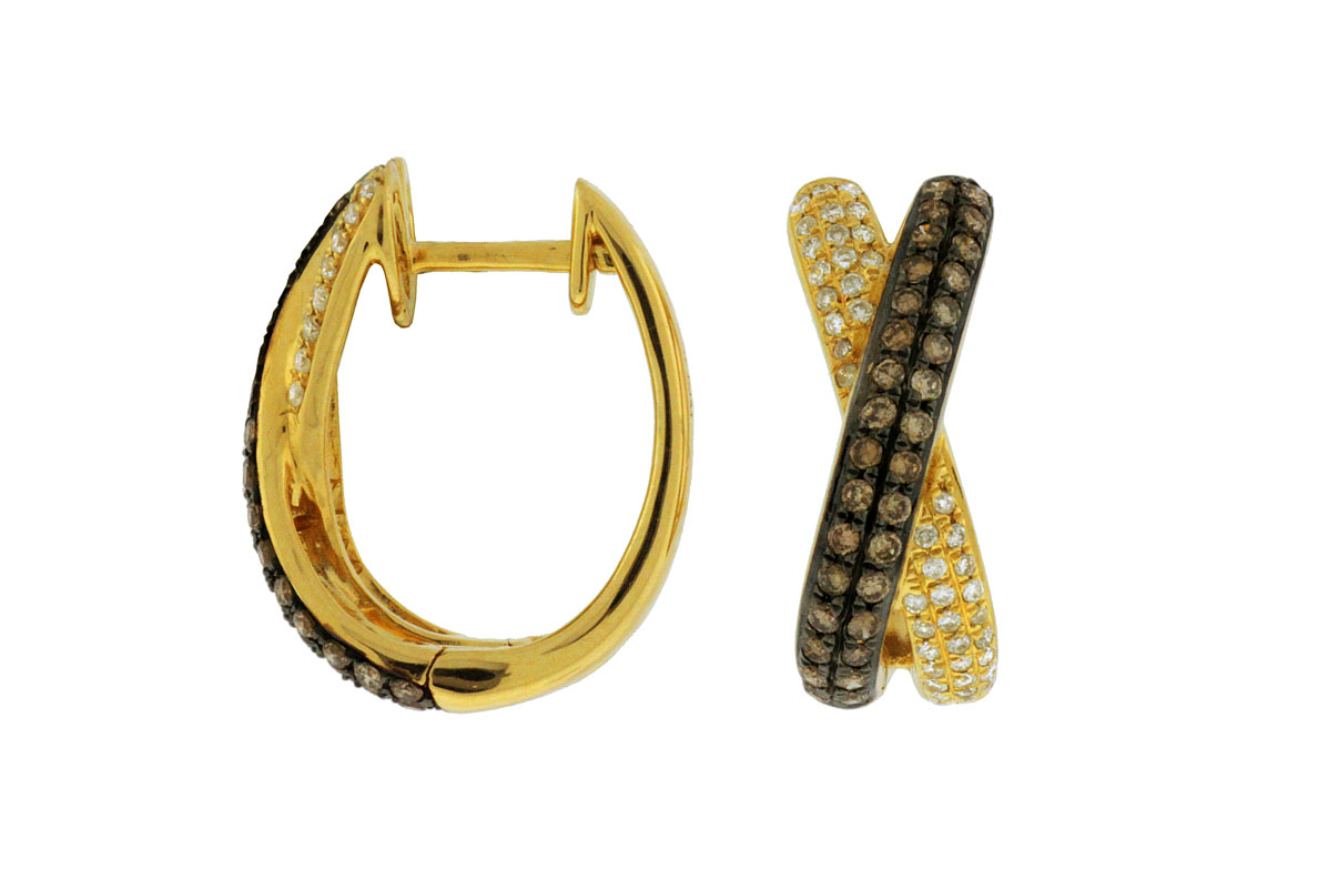 DIAMOND &MOCHA DIAMOND EARRING