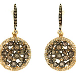 DIAMOND & MOCHA DIA EARRING