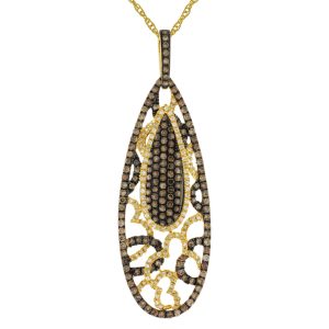 DIAMOND & MOCHA DIA PENDANT