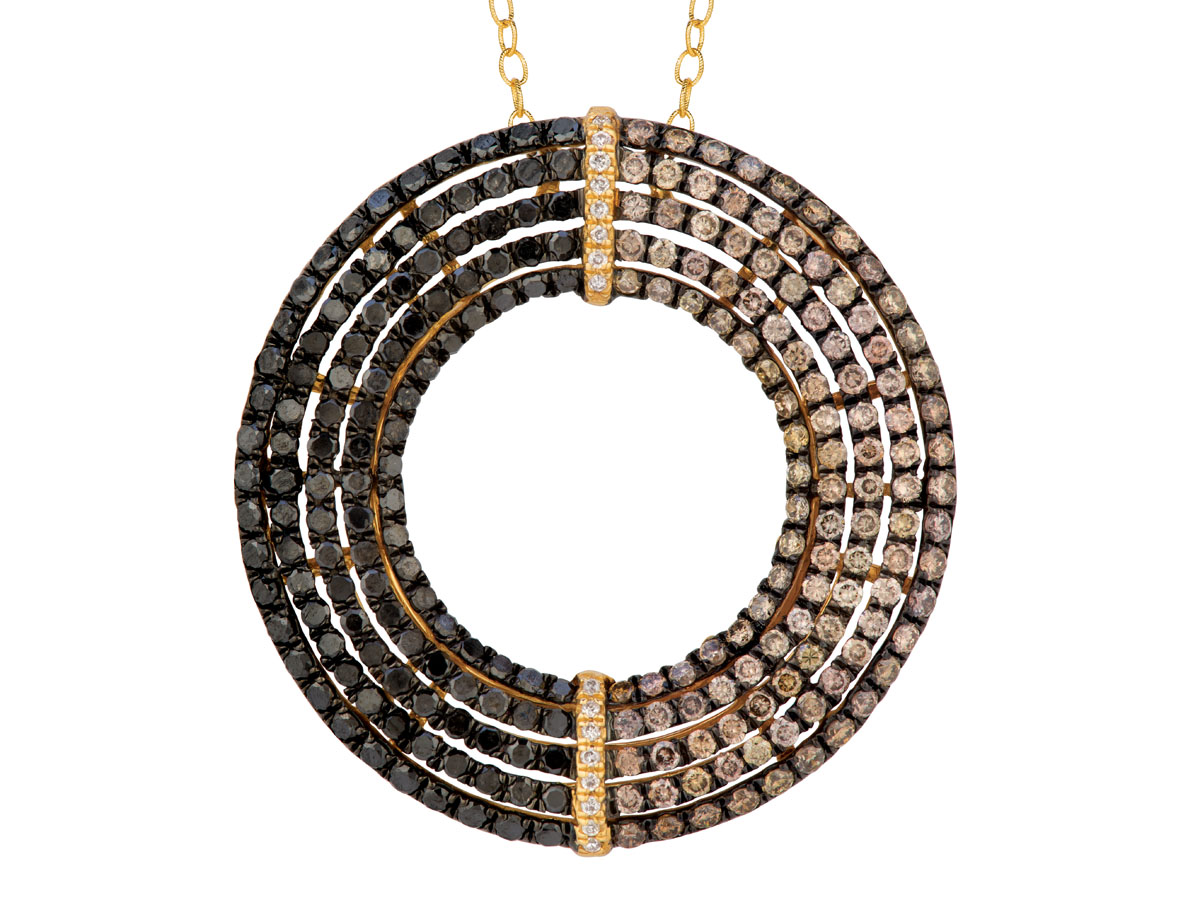 MULTE COLOR DIAMOND PENDANT