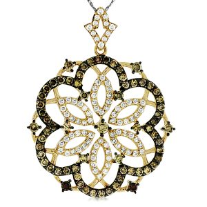 DIAMOND & MOCHA DIA NECKLACE
