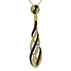 BLACK DIAMOND & DIA PENDANT