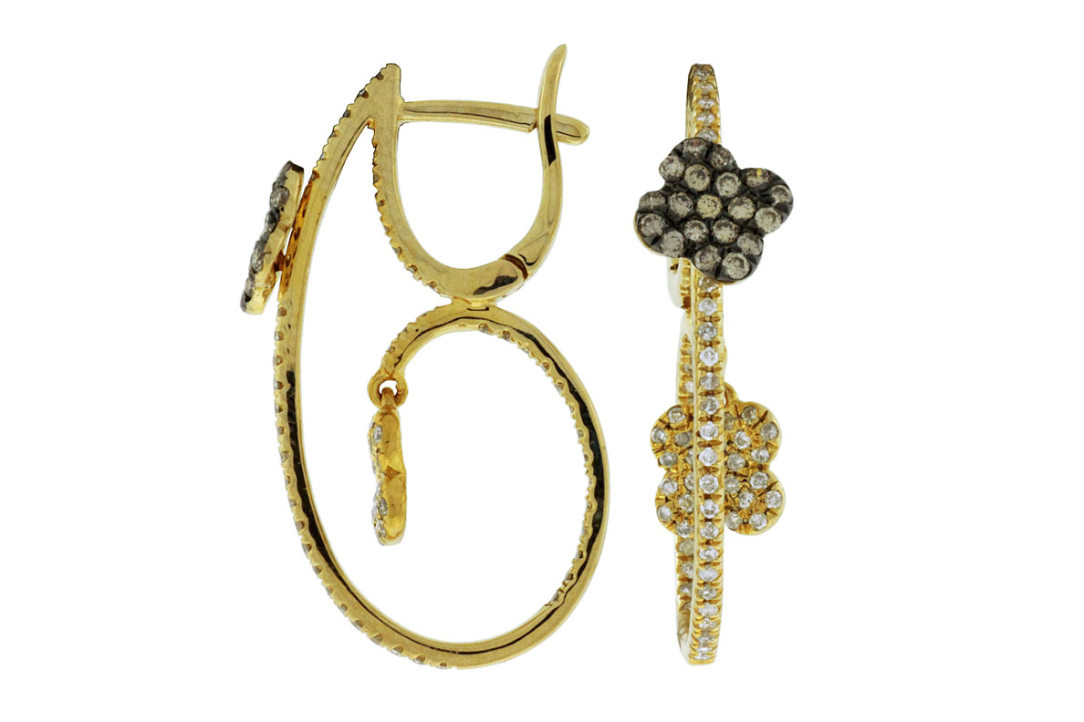 DIAMOND &MOCHA DIAMOND EARRING