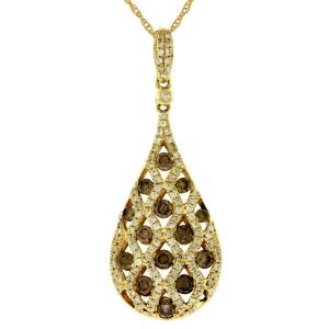 DIAMOND &MOCHA DIAMOND PENDANT