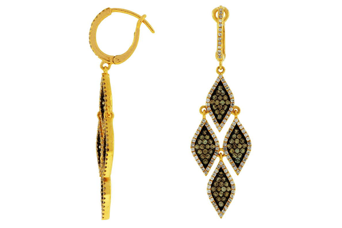 DIAMOND &MOCHA DIAMOND EARRING